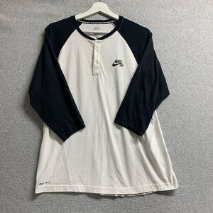 Nike SB Skateboarding Dri-fit Shirt Raglan Henley Men’s Medium